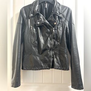 Free People Non-Leather Moto Jacket